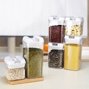 طقم علب حفظ الطعام 6 قطع مختلفة الاحجام للبقوليات والكاندي متعددة الاستخدام