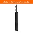 حامل ثلاثي القوائم للكاميرا ومصابيح اضاءة التصوير قابل للطي مثالي للمصورين المحترفين