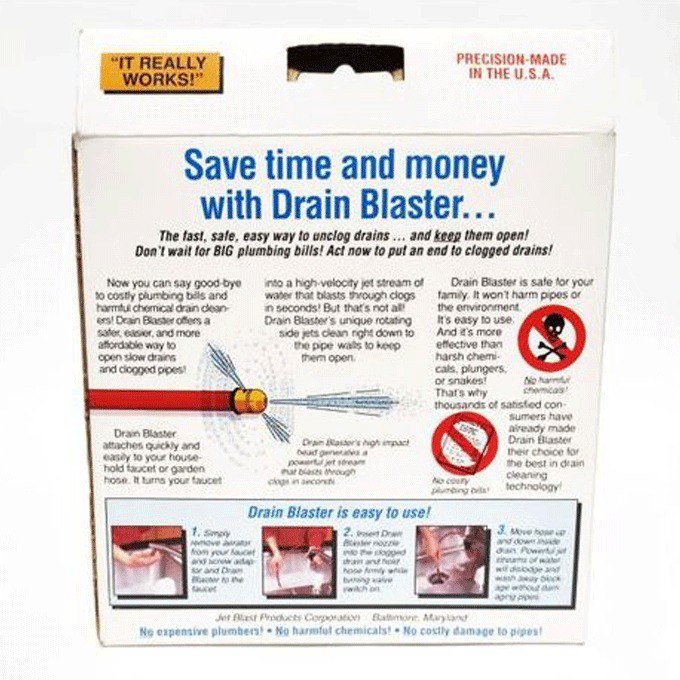 خرطوم لتسليك ومنع انسداد حوض المطبخ والحمام والبانيو والبلاعات