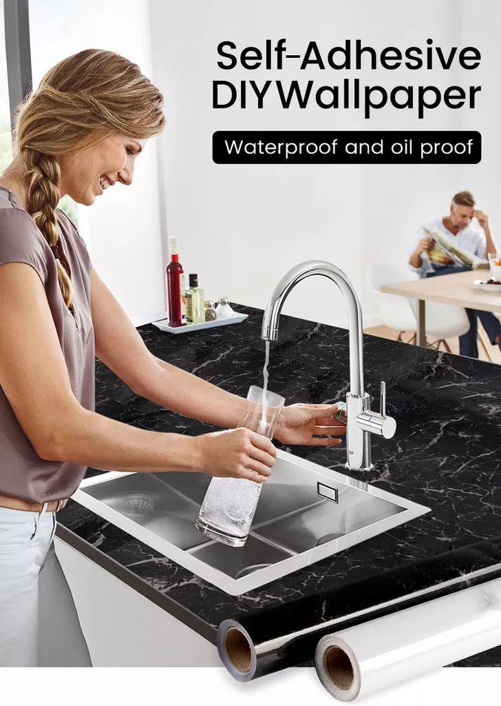 رول رخامي اسود كبير