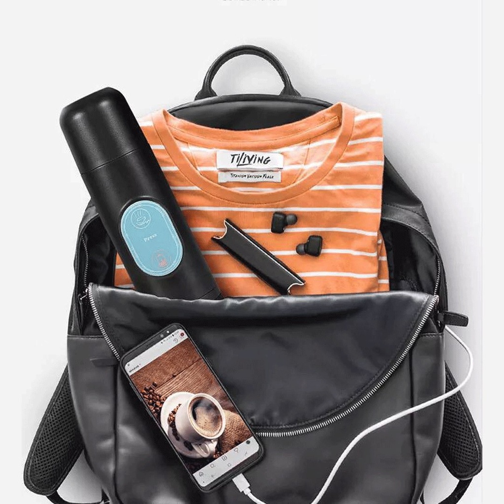 ماكينة اسبريسو كهربائية محمولة للسفر والخروج ورحلات التخييم