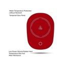 مج زجاجي بقاعدة سخان كهرباء ومعلقة للأستمتاع بالقهوة والمشروبات الدافئة طوال اليوم