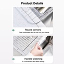 صفاية وسلة غسيل الخضار والفاكهة قابلة للفرد والتوسع من الاكليريك الشفاف بيد لسهولة الحمل