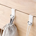 حامل أكياس قمامة علي شكل باندا للتعليق على درف ابواب المطبخ