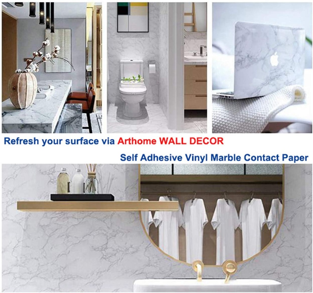 رول استيكر رخامي وتربروف مقاوم للنيران للحوائط والترابيزات سهل التنظيف