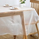 مفرش سفرة بلاستيك قابل لإعادة الاستخدام 10 قطع سهل التنظيف