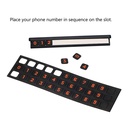 لوحة اظهار ارقام الموبايل في السيارة لسهولة التواصل وقت الركن وفي حالات الطوارئ