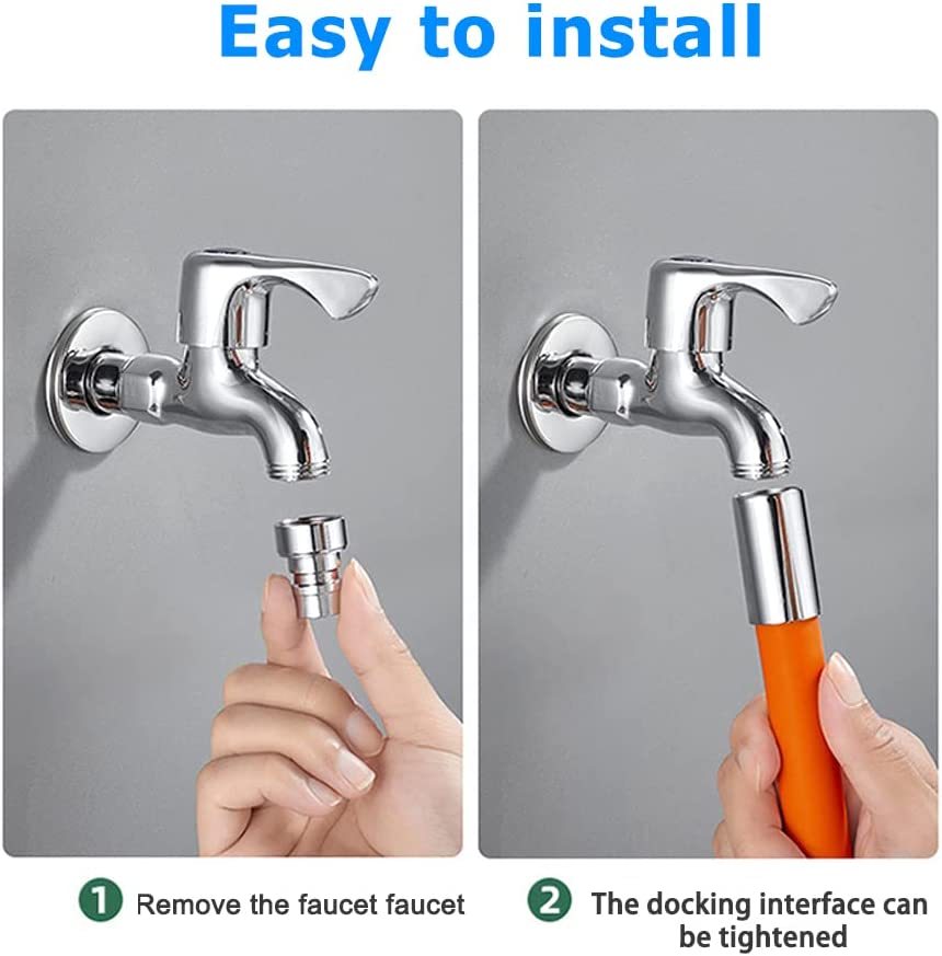 وصلة حنفية تدور 360 درجة لاحواض الحما والمطبخ من السيليكون المرن