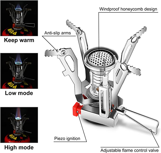 موقد غاز بديل للبوتجاز قابل للطي لسهولة الحمل للطهي والتدفئة اثناء الرحلات التخييم والرحلات