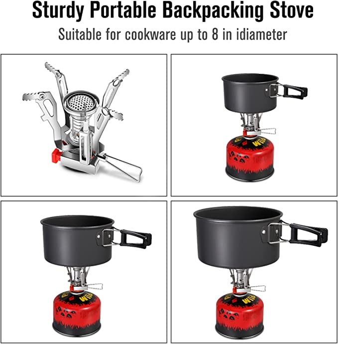 موقد غاز بديل للبوتجاز قابل للطي لسهولة الحمل للطهي والتدفئة اثناء الرحلات التخييم والرحلات