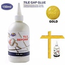 مادة ملئ وغلق فواصل السيراميك والارضيات باللون الذهبي لتجديد الشكل ومنع الحشرات والنمل