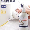 مادة ملئ وغلق فواصل السيراميك والارضيات باللون الذهبي لتجديد الشكل ومنع الحشرات والنمل