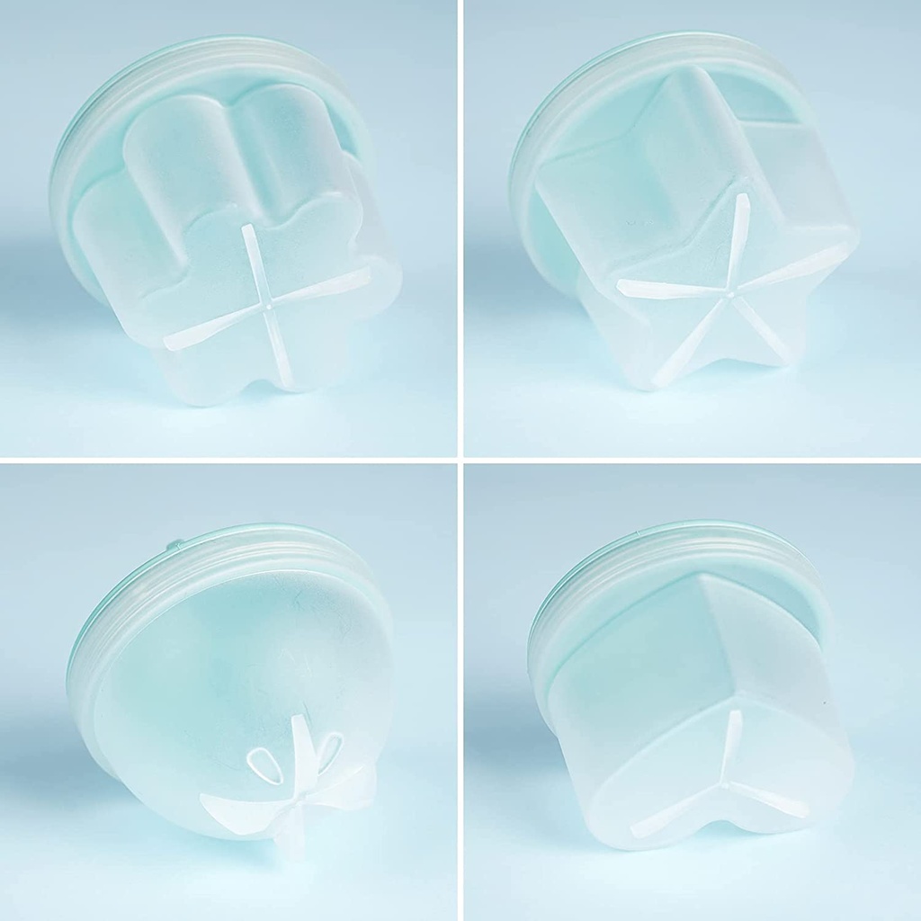 مجموعة سلق بيض سيليكون 4 قطع باشكال مختلفة مع فرشة توزيع زيت