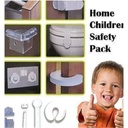 طقم سلامة وحماية الاطفال من الصدمات 30 قطعة  تتكون من زوايا واقفال غلق الابواب والادراج