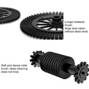 مكنسة يدوية بفرش دوارة وخزان قمامة ويد تدور 180 درجة لسهولة الوصول للاماكن الصعبة