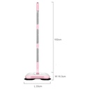 مكنسة يدوية بفرش دوارة وخزان قمامة ويد تدور 180 درجة لسهولة الوصول للاماكن الصعبة