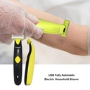 ماكينة حلاقة وتربروف ب 3 شفرات مختلفة للرجال والنساء تعمل بالشحن