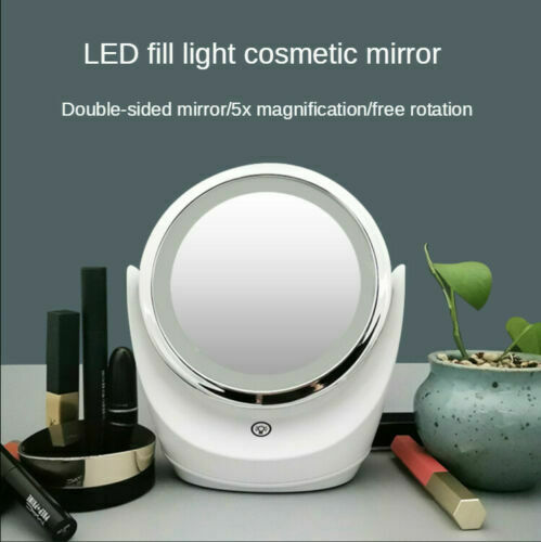 مراية مضيئة ليد قوية تاتش تعمل باللمس دوارة 360