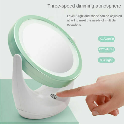 مراية مضيئة ليد قوية تاتش تعمل باللمس دوارة 360