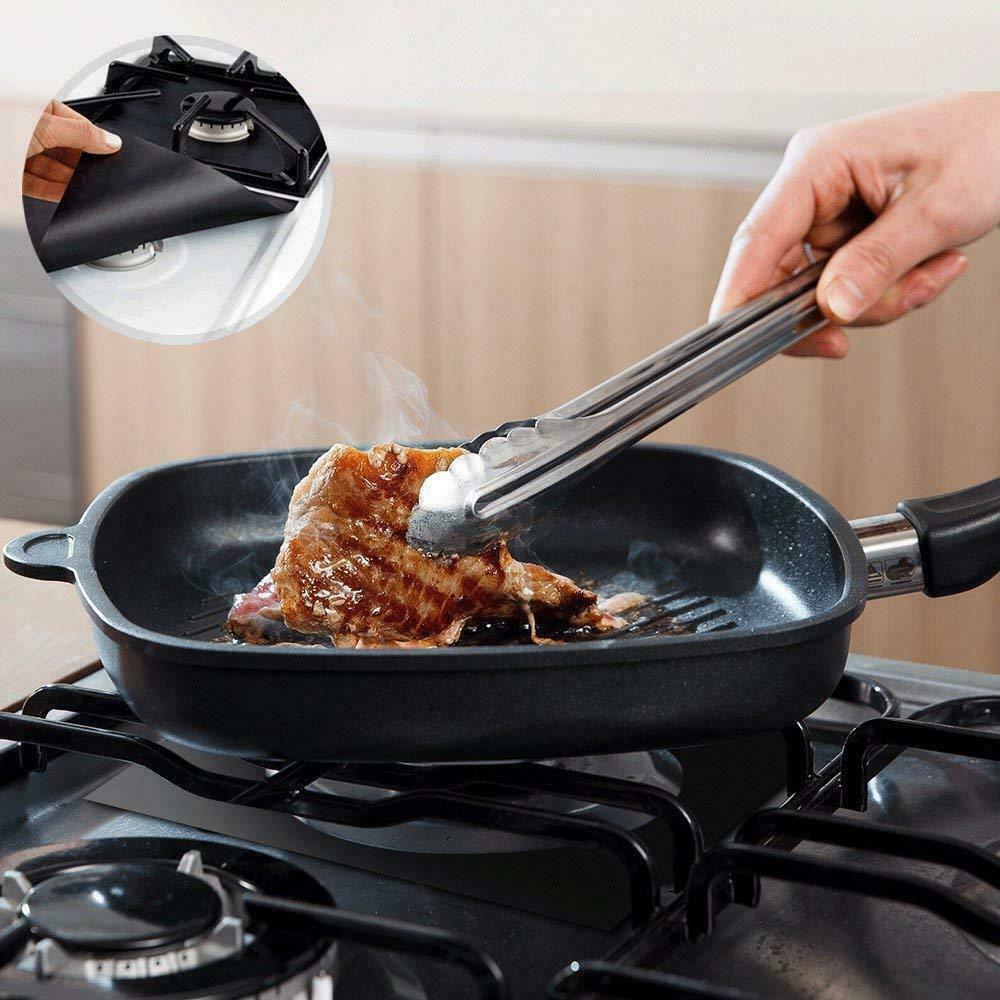 فويل عيون البوتاجاز وتر بروف ومضاد للاشتعال للحفاظ علي نظافة البوتجاز قابل للغسيل لاعادة الاستخدام