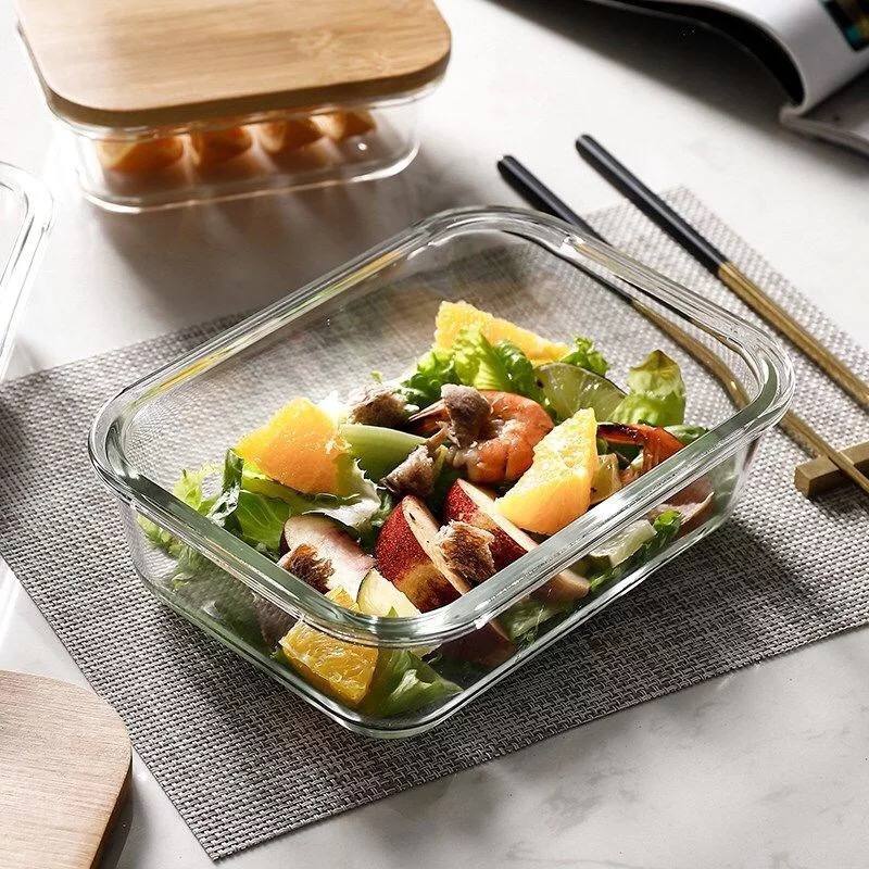 طبق شفاف خشب كبير *24kr 914