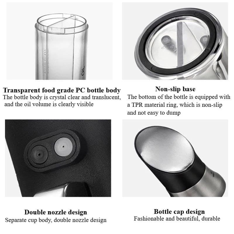 بخاخة الزيت والخل والسوائل المزدوجة عالية الجودة