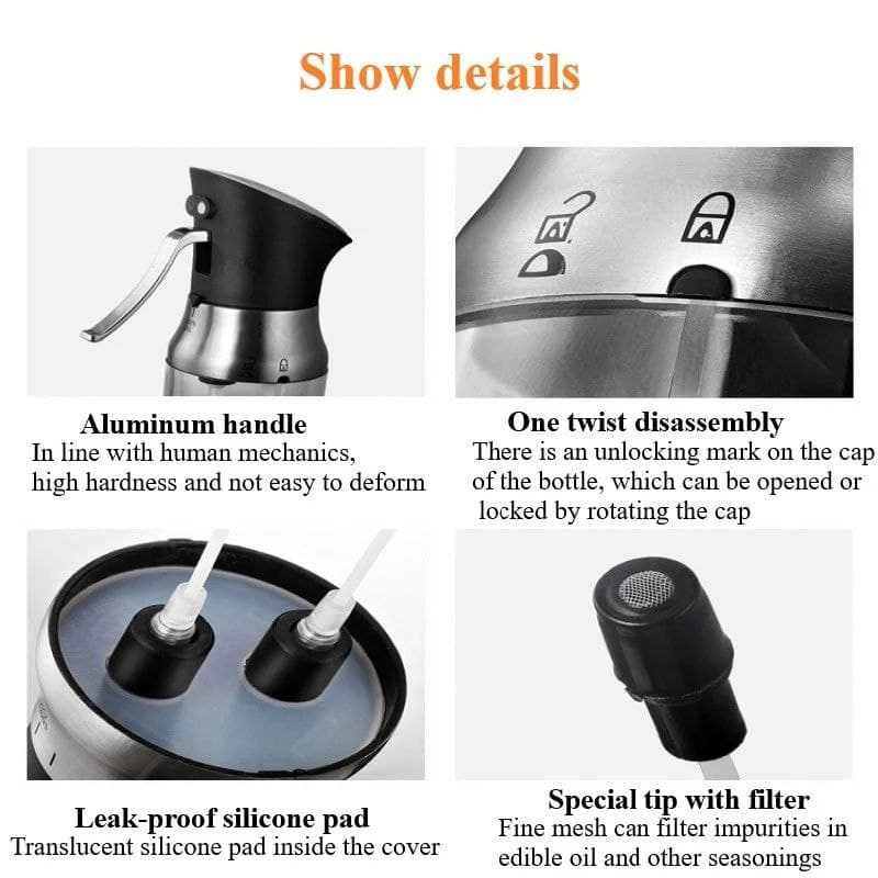 بخاخة الزيت والخل والسوائل المزدوجة عالية الجودة