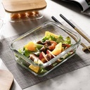 طبق شفاف غطاء خشب وسط *36kr 913