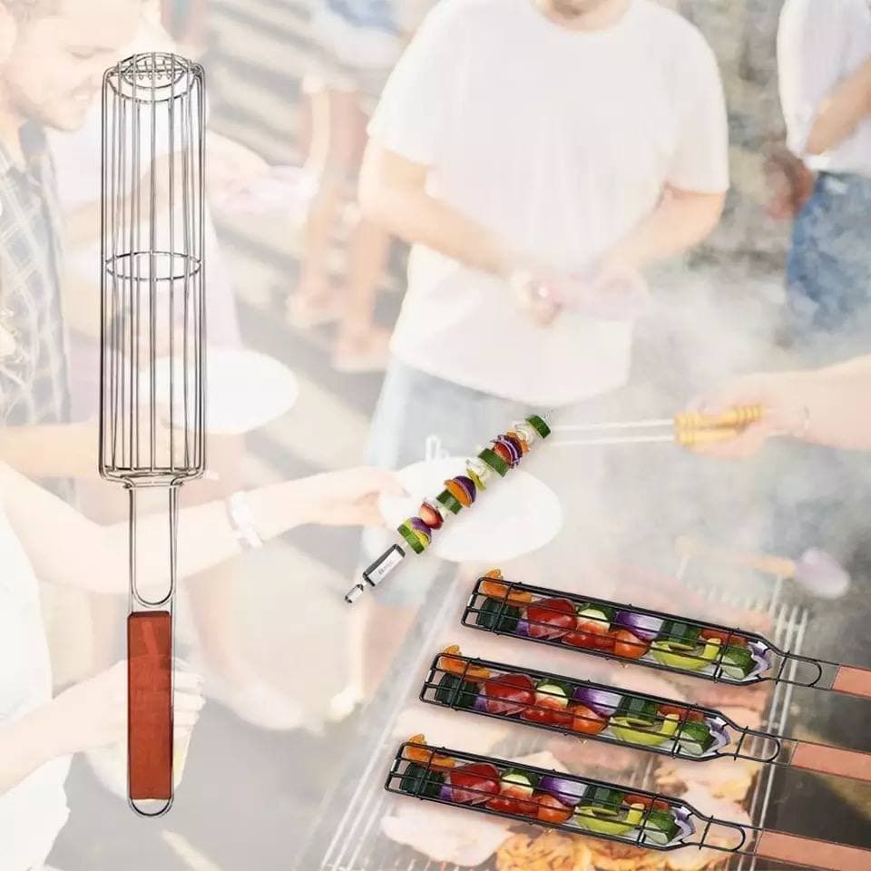 سيخ الشوي المميز لشوي اللحوم والدجاج والخضار