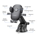 حامل موبايل سيارة يثبت علي التابلوه يدور 360 درجة للتحكم في زاوية الرؤية لعمل المكالمات وسماع الاغاني بأمان