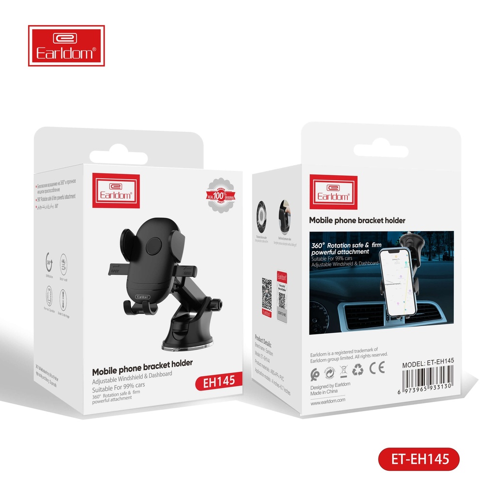 حامل موبايل سيارة يثبت علي التابلوه يدور 360 درجة للتحكم في زاوية الرؤية لعمل المكالمات وسماع الاغاني بأمان