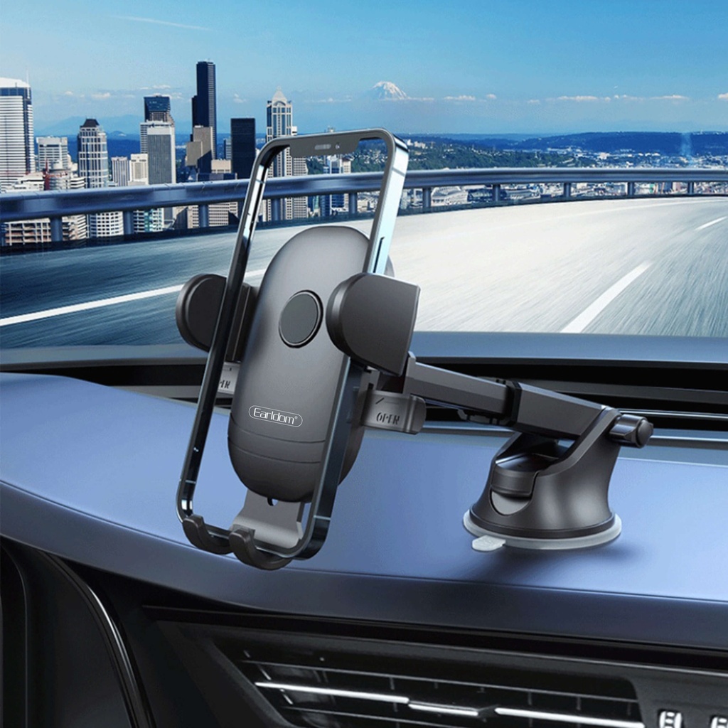 حامل موبايل سيارة يثبت علي التابلوه يدور 360 درجة للتحكم في زاوية الرؤية لعمل المكالمات وسماع الاغاني بأمان