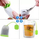 مصفاة شاي وأعشاب للإستمتاع بالمشروبات الساخنة على شكل باكيت