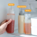 زجاجة الصوصات للكاتشب والمايونيز والمستردة والعسل بغطاء محكم الغلق 350 ملي