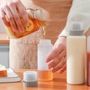 زجاجة الصوصات للكاتشب والمايونيز والمستردة والعسل بغطاء محكم الغلق 350 ملي