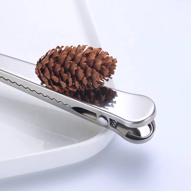 ملعقة معيار للقهوة ومشبك غالق الاكياس 2 في 1 من الاستانلس غير قابل للصدا