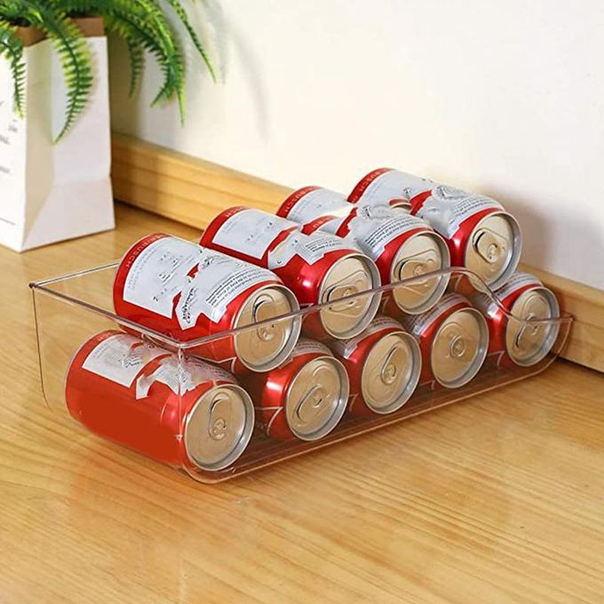 درج ثلاجة منظم للفواكه والخضروات والزجاجات والكانز من الاكليريك الشفاف