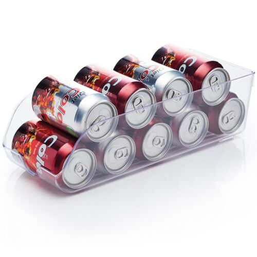 درج ثلاجة منظم للفواكه والخضروات والزجاجات والكانز من الاكليريك الشفاف