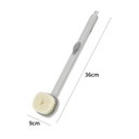 فرشة أستحمام وتدليك بخزان صابون بيد طويلة للوصول للظهر بسهولة