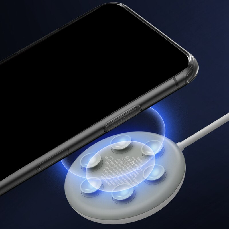 شاحن وايرلس سريع للايفون والاندرويد باكواب شفط للتثبيت علي الهاتف بسهولة 10 واط