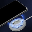 شاحن وايرلس سريع للايفون والاندرويد باكواب شفط للتثبيت علي الهاتف بسهولة 10 واط