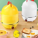 جهاز سلق بيض بالبخار كهرباء 2 دور علي شكل فرخة ٣٥٠ وات