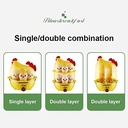 جهاز سلق بيض بالبخار كهرباء 2 دور علي شكل فرخة ٣٥٠ وات