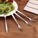 شوك الفاكهة والزلابية من الإستانليس 6 قطع