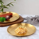 صينيه دهبي 23 سم مسطح H22-101