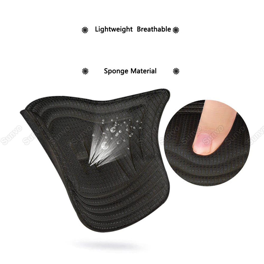 بطانة كعب الأحذية الكعب العالي والرياضية لمنع القرح بلزق دبل فيس قابله للقص قطعتين