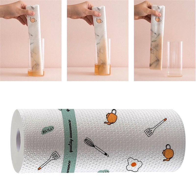 رول مناديل تنشيف عالي الامتصاص للمياه والزيوت للمطبخ والحمام