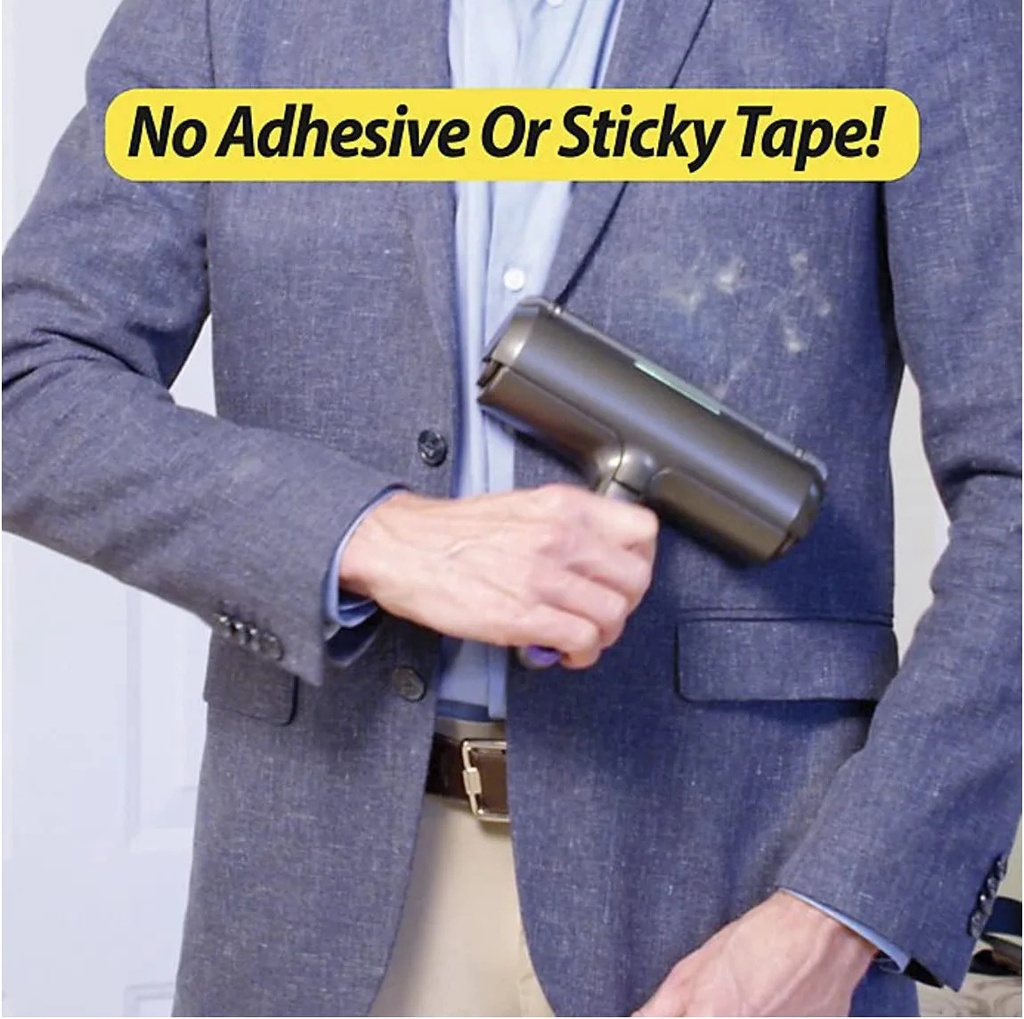 جهاز لاسلكي لازالة شعر الحيوانات من الملابس والاثاث والسجاد بخزان سهل التنظيف