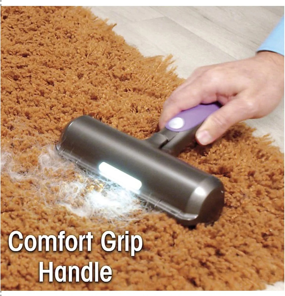 جهاز لاسلكي لازالة شعر الحيوانات من الملابس والاثاث والسجاد بخزان سهل التنظيف