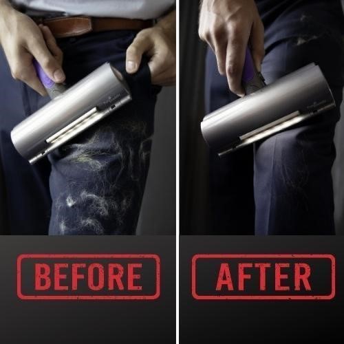 جهاز لاسلكي لازالة شعر الحيوانات من الملابس والاثاث والسجاد بخزان سهل التنظيف